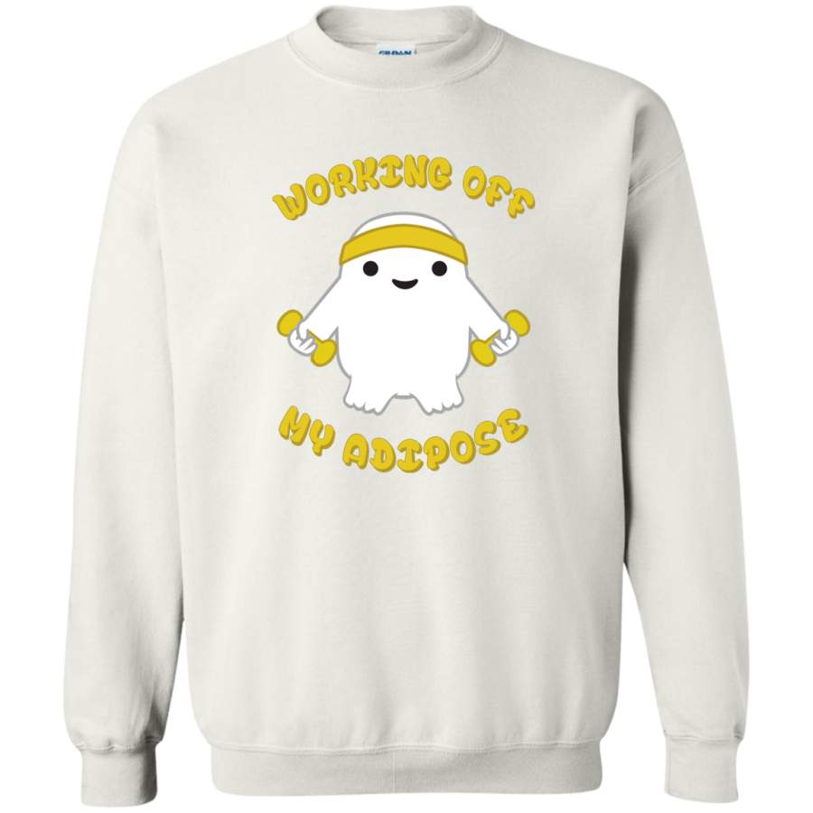 AGR Working off my adipose Crewneck Pullover Sweatshirt