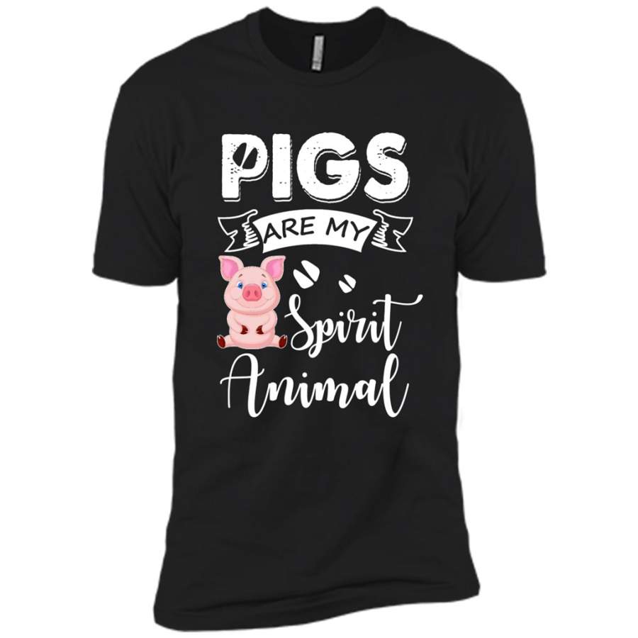 Pigs Are My Spirit Animal A – Canvas Unisex USA Shirt