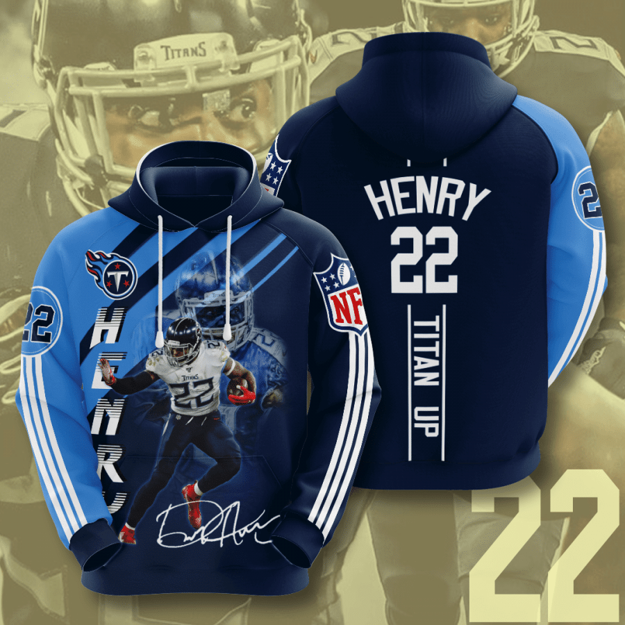 Tennessee Titans Derrick Henry 3D Hoodie Sweatshirt For Fans Men Women