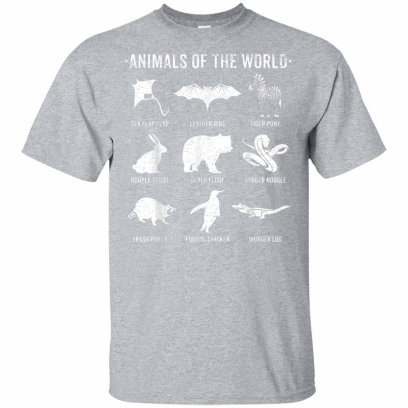 SIMPLE VINTAGE HUMOR FUNNY RARE ANIMALS OF THE WORLD T SHIRT