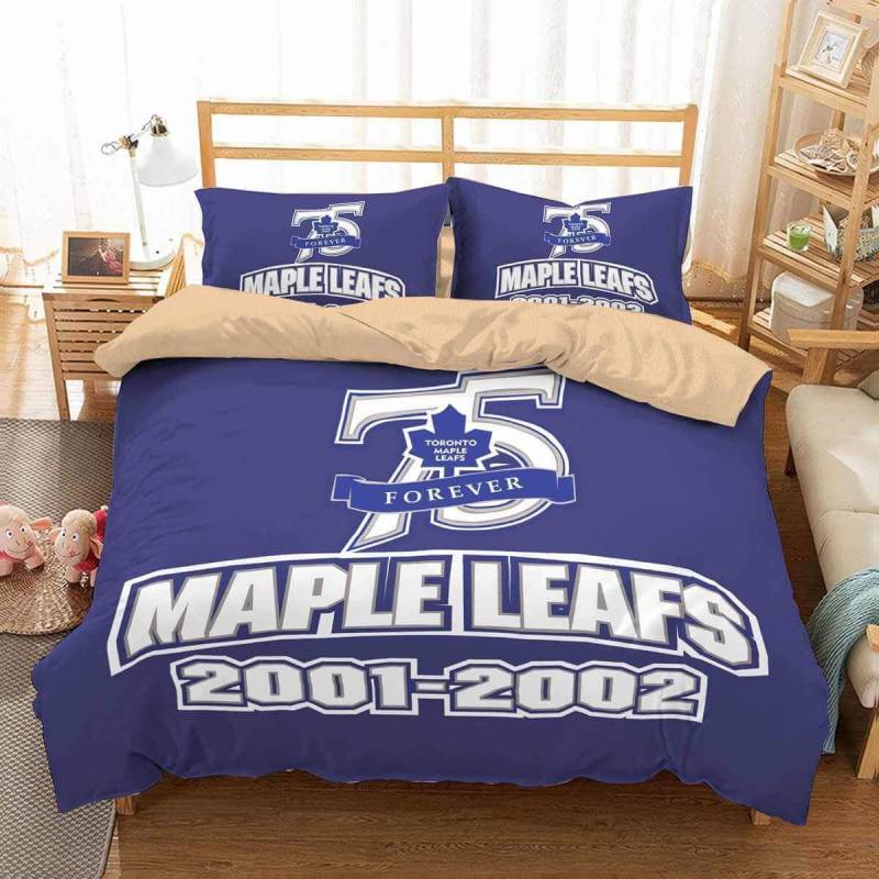 3D Customize Toronto Maple Leafs Bedding Set Duvet Cover Set Bedroom Set Bedlinen