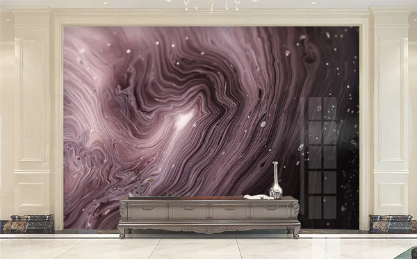 3D Purple Nebula Universe Star Wall Mural Wallpaper 91