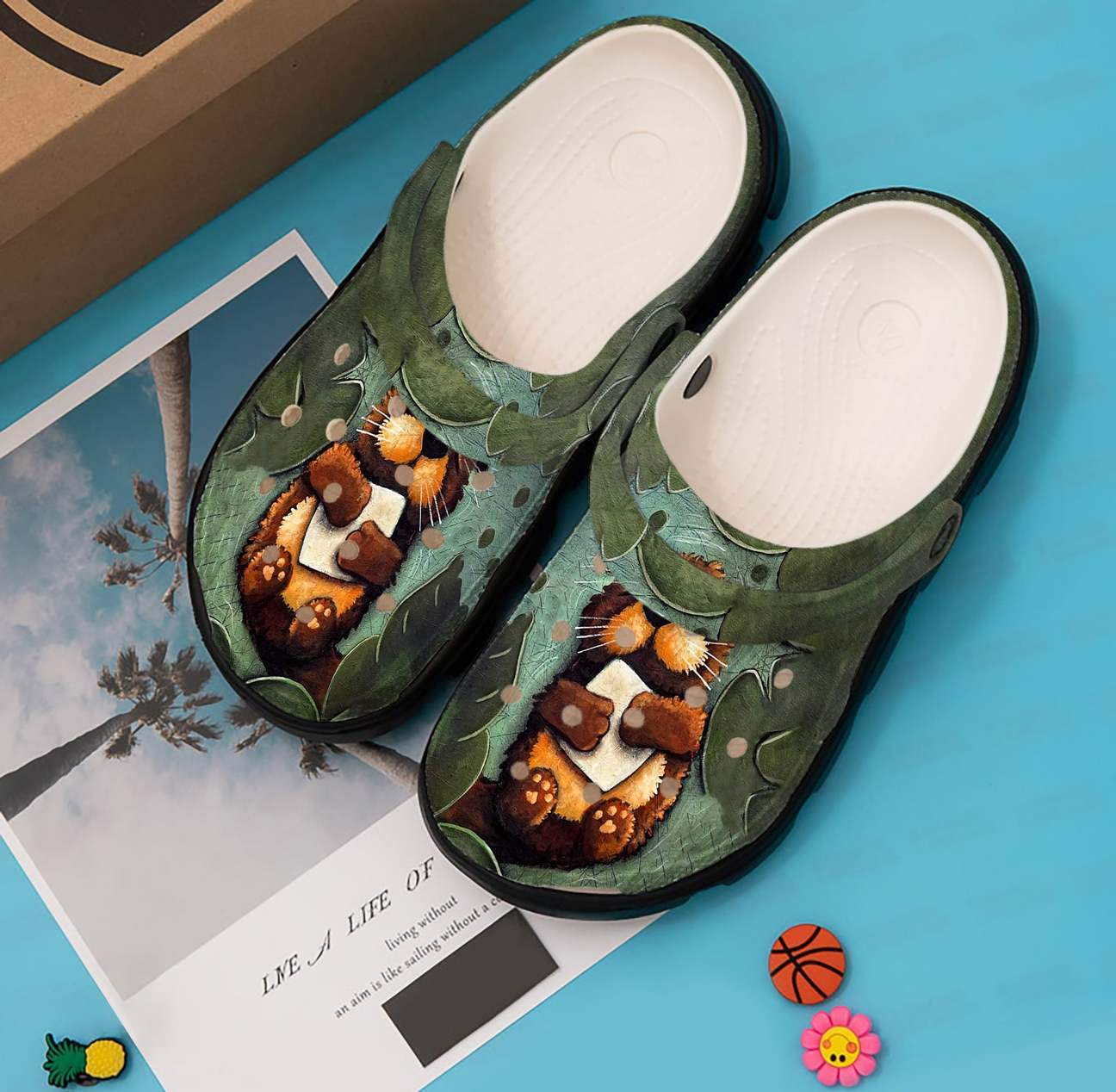 Otter Personalized Clog, Custom Name, Text, Color, Number Fashion Style For Women, Men, Kid, Print 3D Otter Sleeping