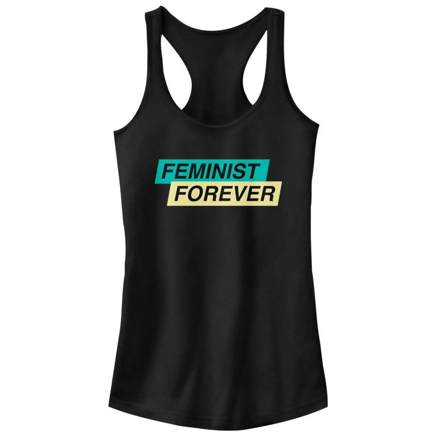 CHIN UP Junior’s Feminist Forever  Racerback Tank