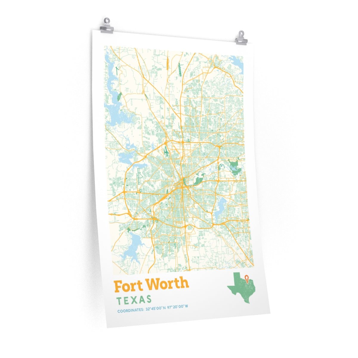 Fort Worth Texas City Street Map Poster Poster Art Design   353d56fc046b4b434241665b33e6baad 