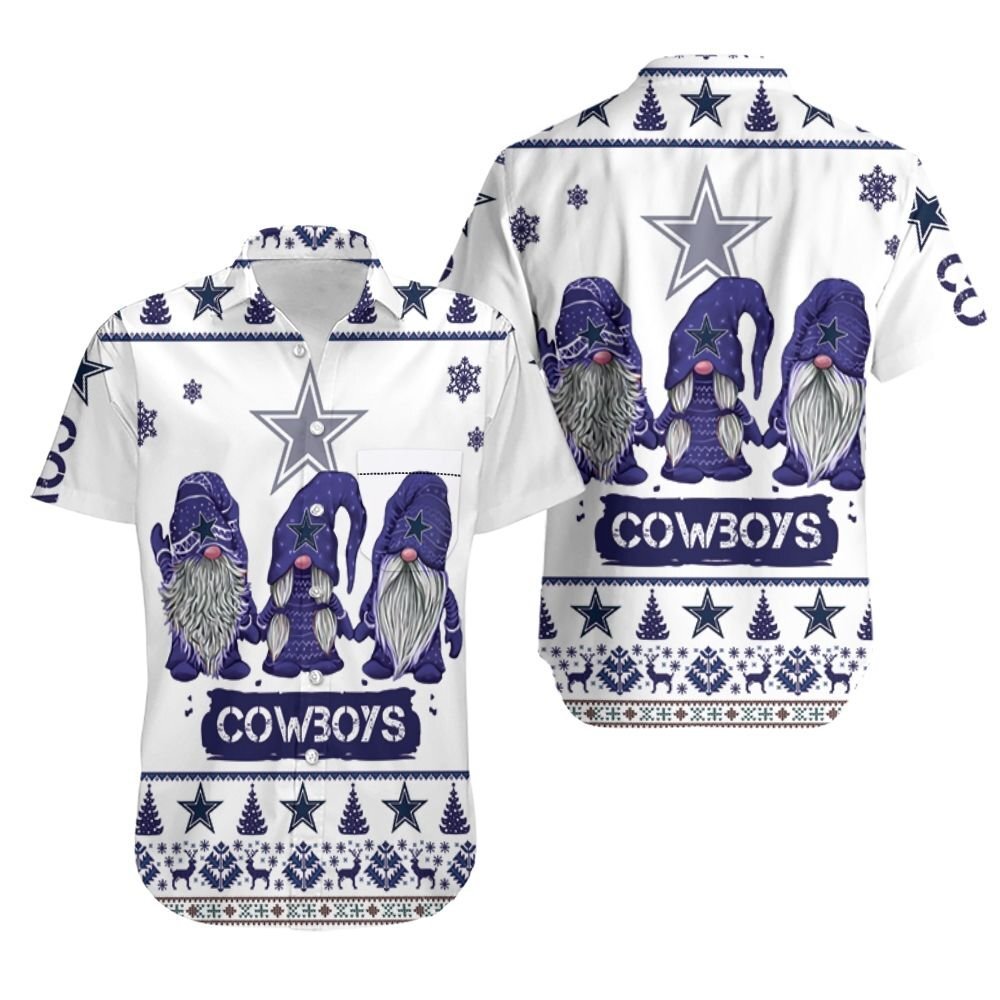 Christmas Gnomes Dallas Cowboys Ugly Sweatshirt Hawaii Shirt Ha29639