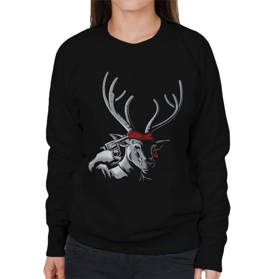 The Deer Hunter Parody Women’s Sweatshirt