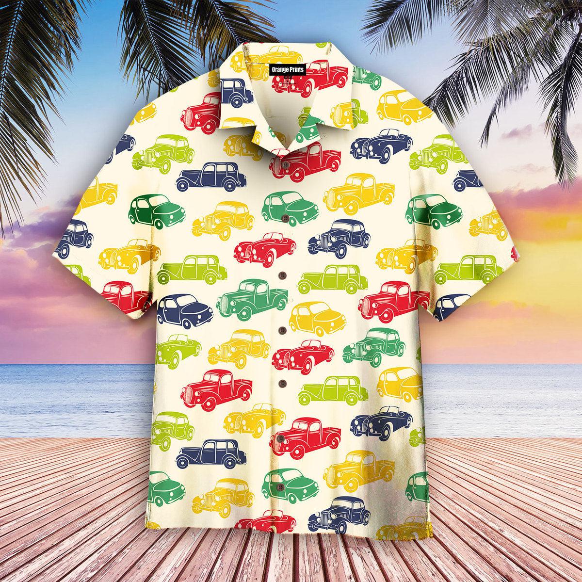 Retro Car Hawaii Shirt For Men Women Ha78040