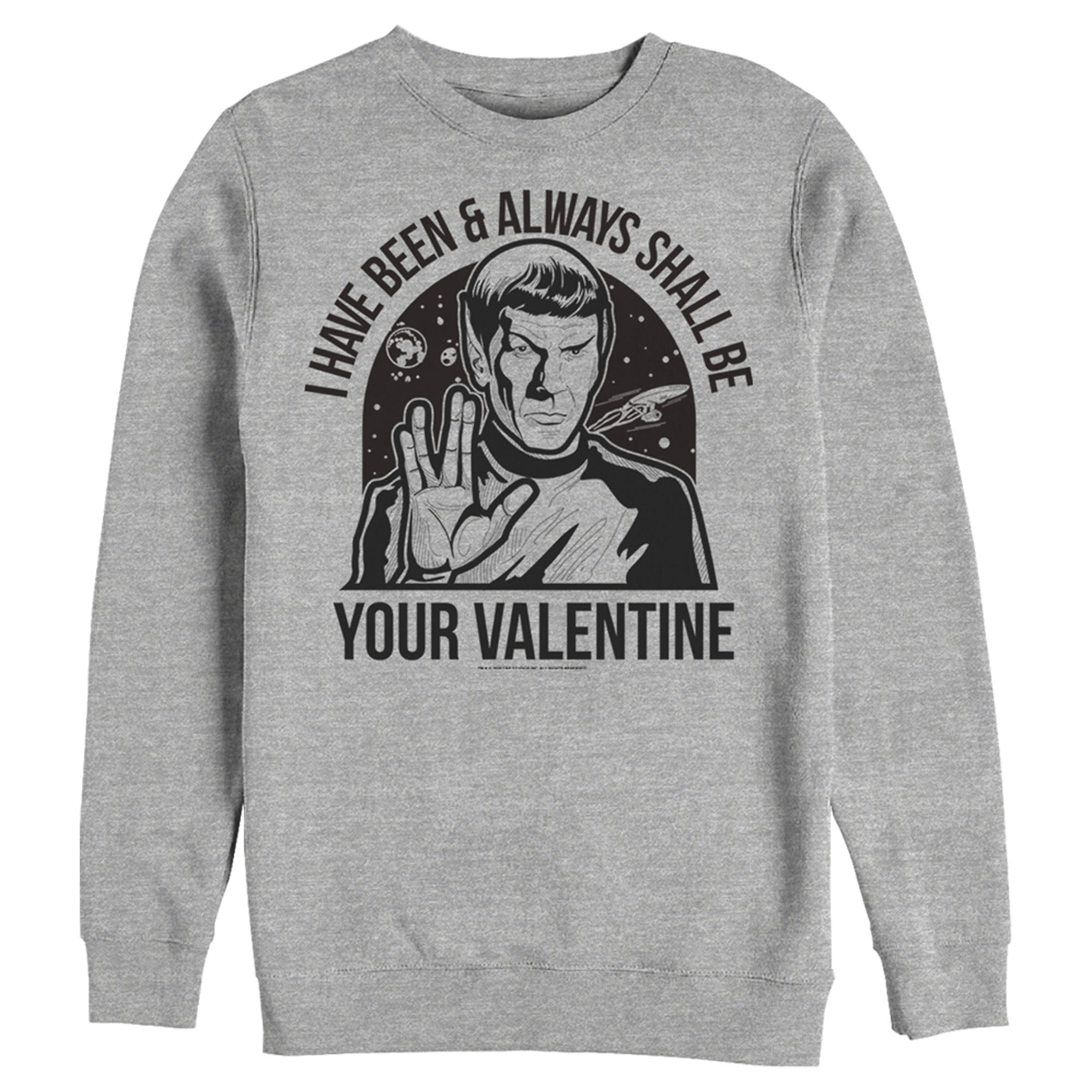 Men’S Star Trek Spock Always Shall Be Valentine Sweatshirt