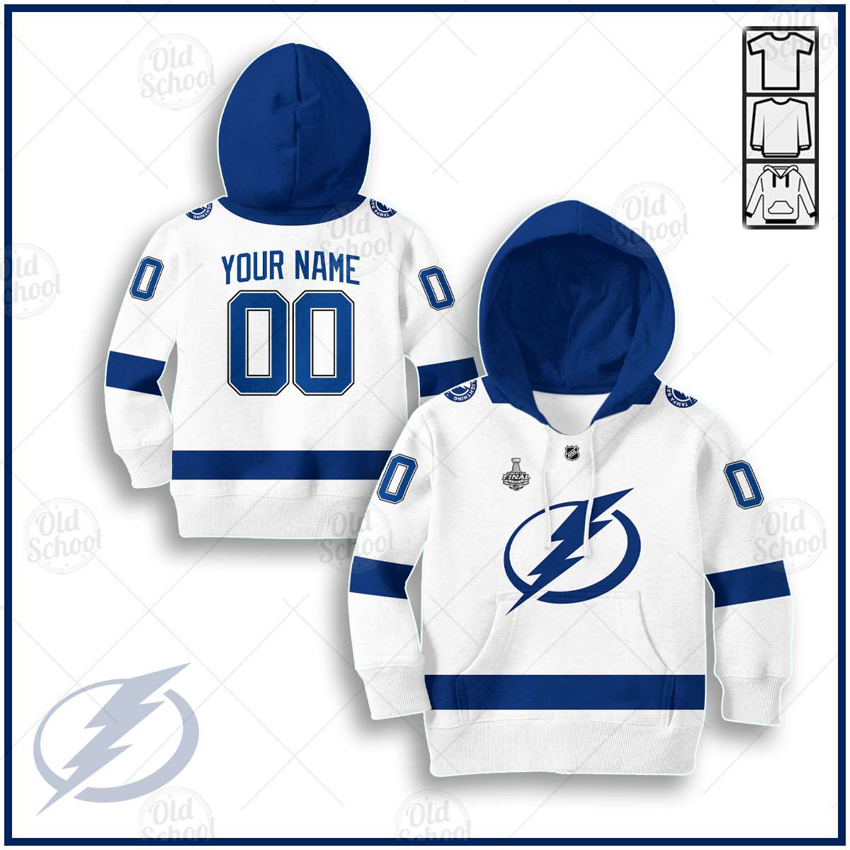 Personalize Tampa Bay Lightning Champion 2020 Jersey Kid Personalize Hoodie