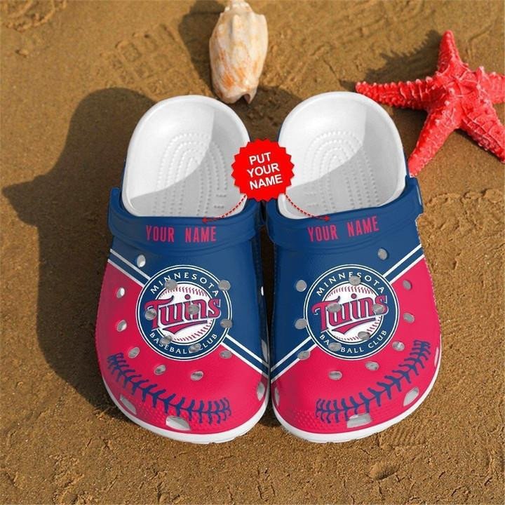 Personalized Custom Name Minnesota Twins Crocs Crocband Clog Shoes