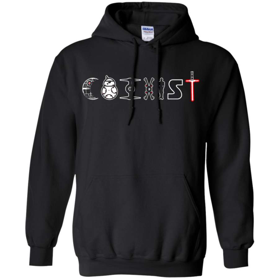 AGR Coexist Dark Side And Light Side No Wars Hoodie