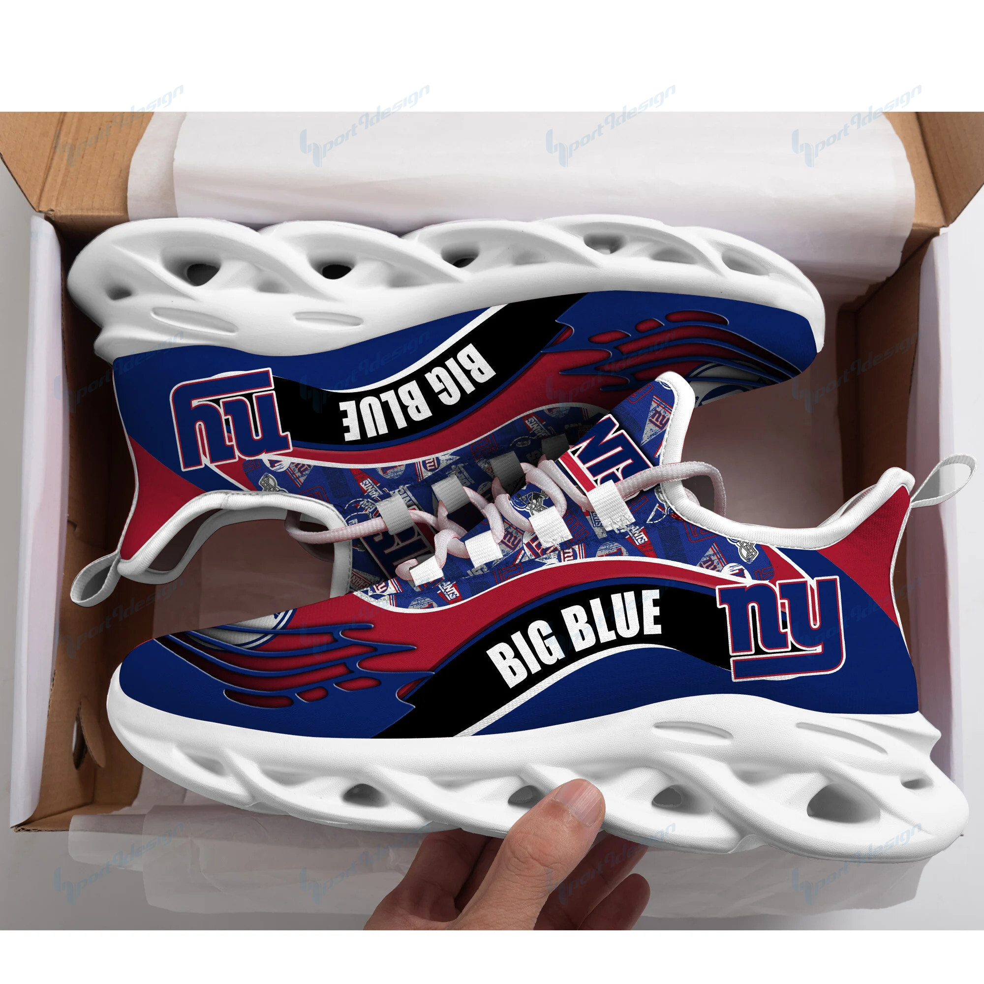 New York Giants Yezy Running Sneakers Bb195