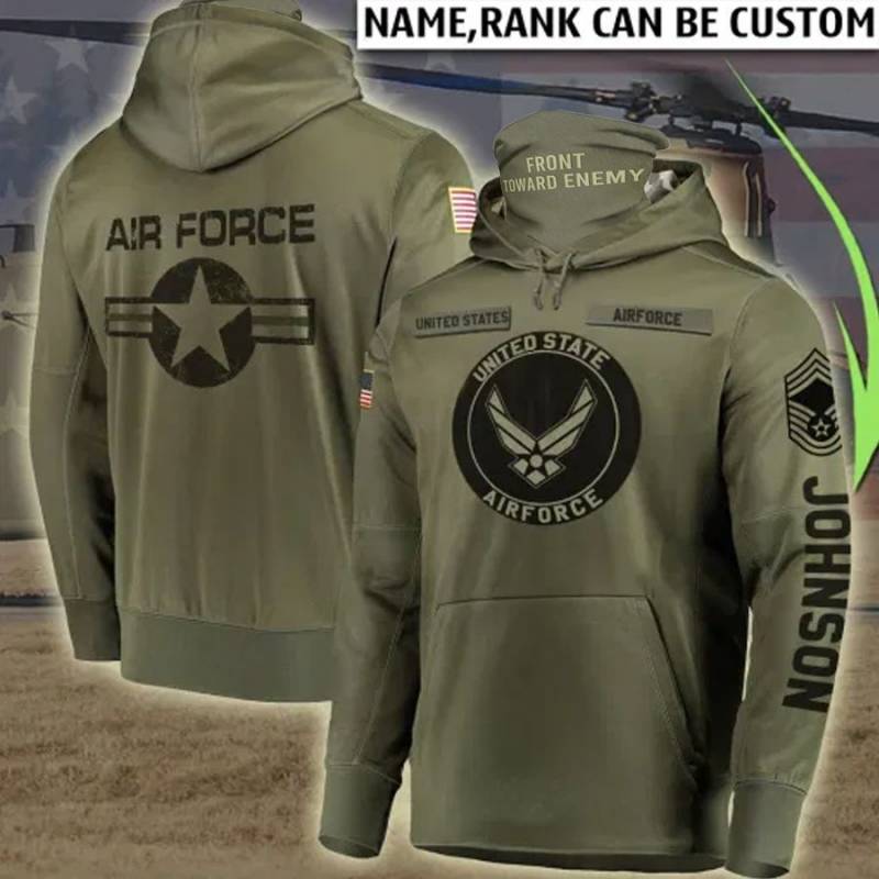 United States Air Force BANDANA Hoodie Customize TBD152008HD06-AIR FORCE