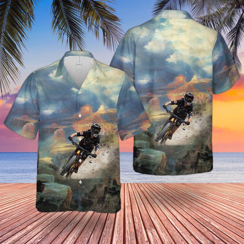 Downhill Mountain Biking Aloha Hawaii Shirts Unisex Ha81380