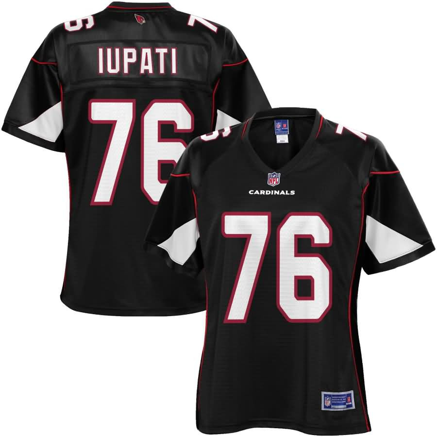 Womens Arizona Cardinals Mike Iupati NFL Pro Line Black Alternate Jersey