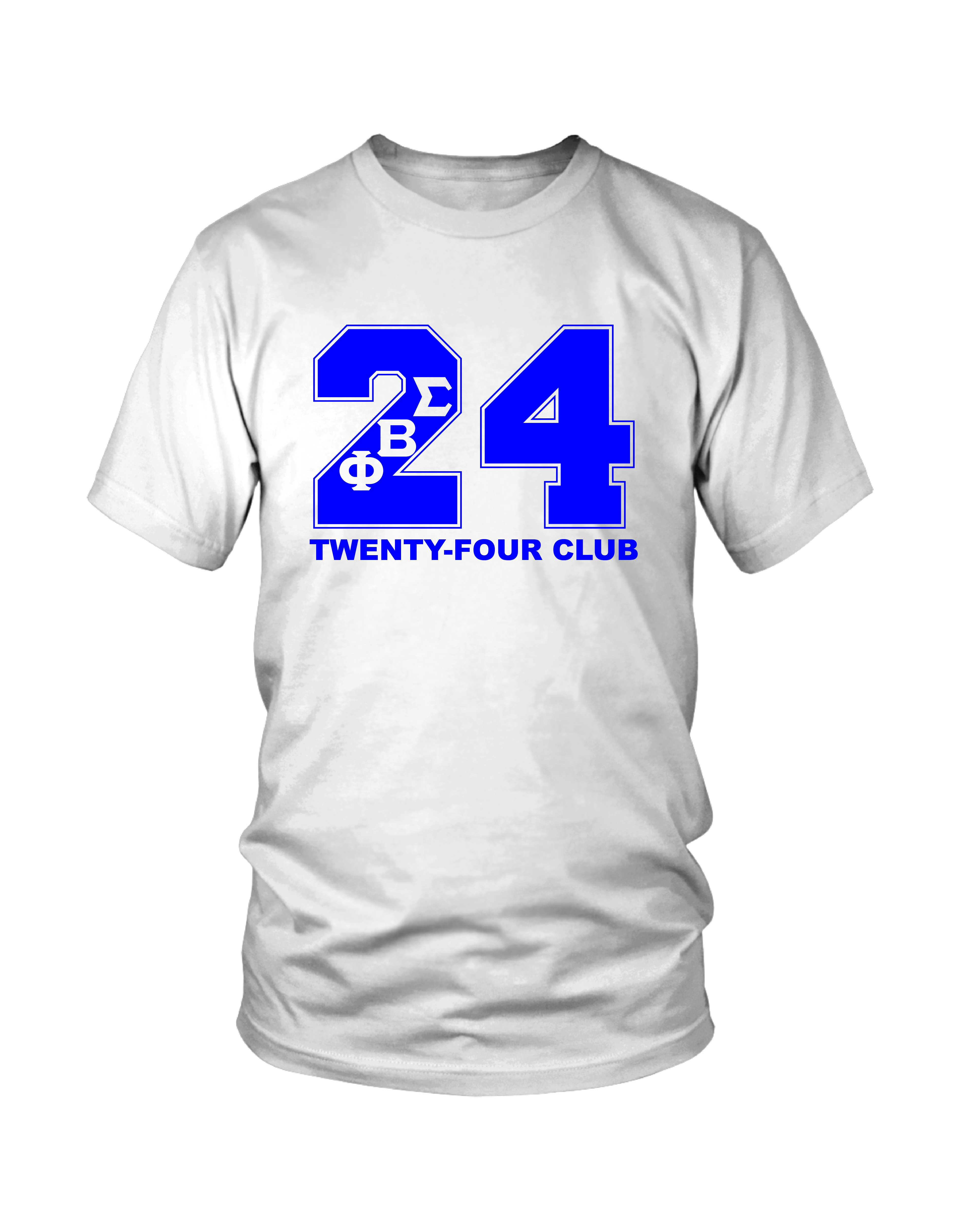 Phi Beta Sigma White Line T-Shirts (24 -35)