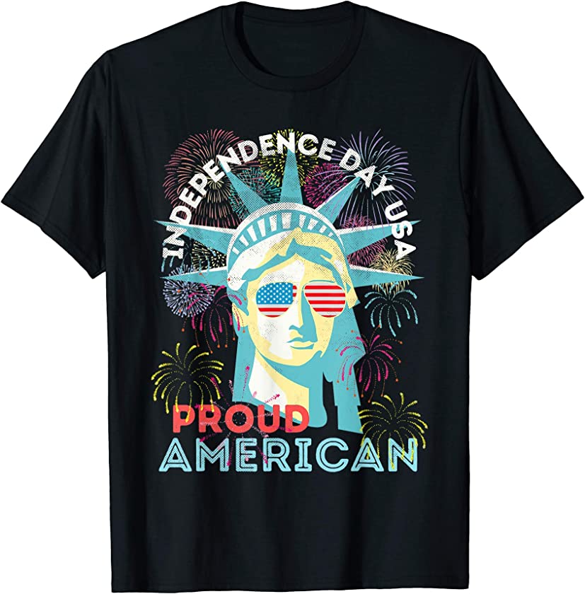 4th-of-July-Fireworks Independence-Day Vintage Distressed T-Shirt