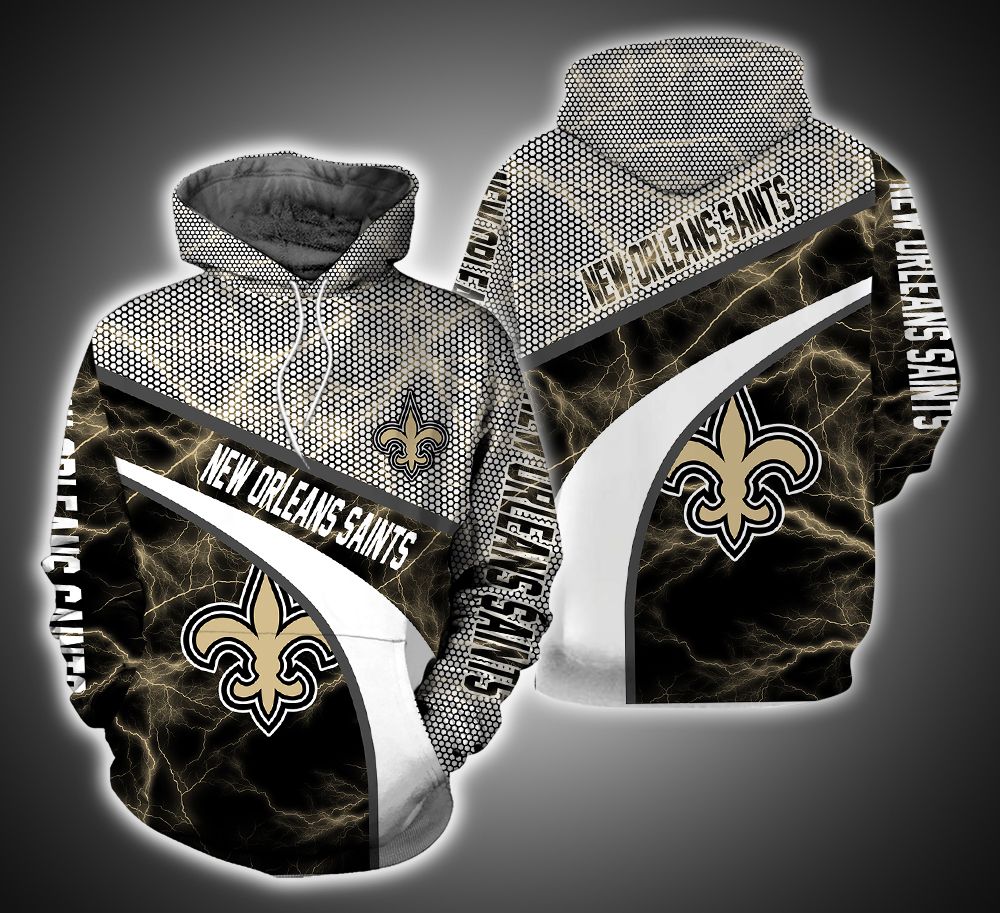 New Orleans Saints Armor Ver.2 3D Print Hoodie