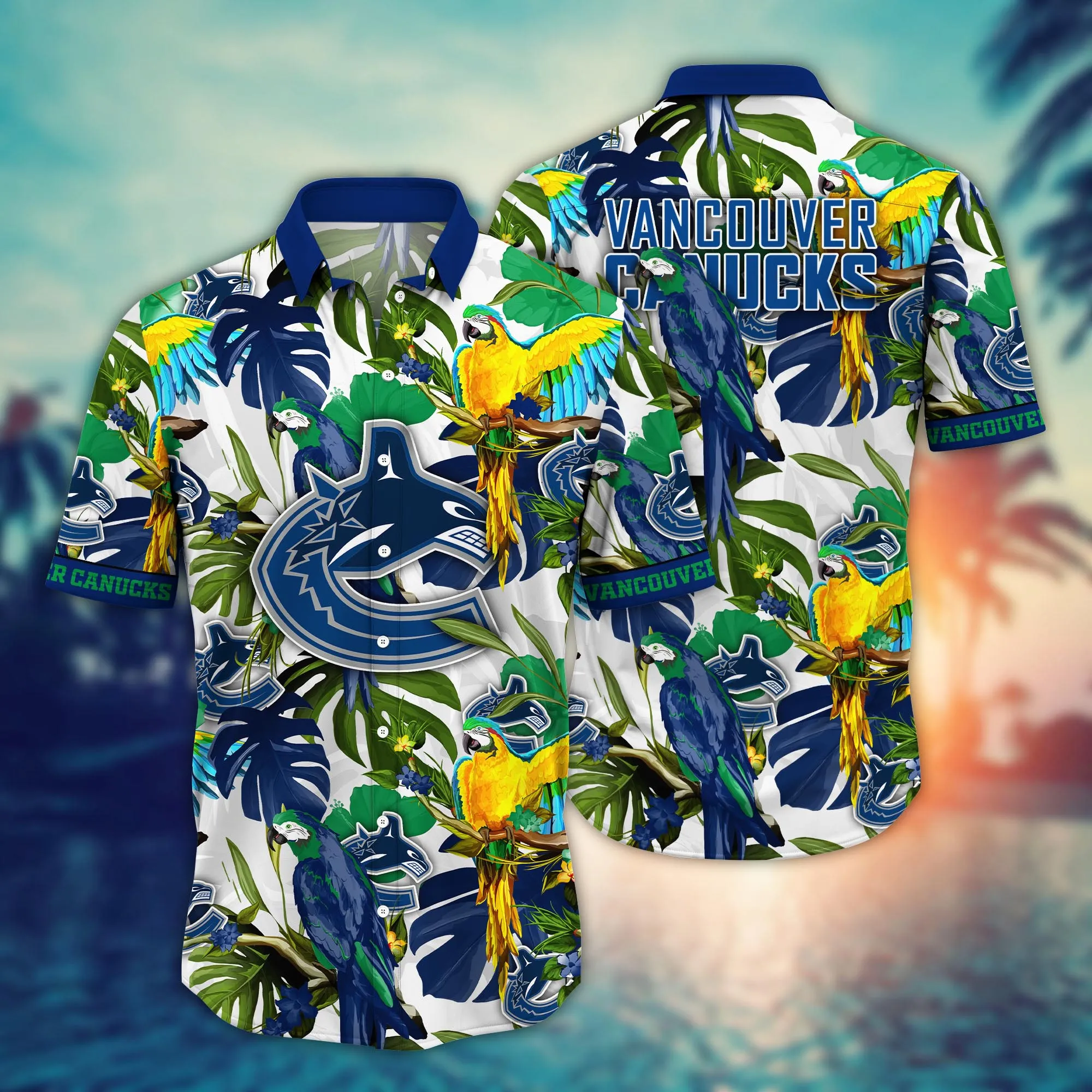 Vancouver Canucks Nhl Hawaiian Shirt Picnicstime Aloha Shirt