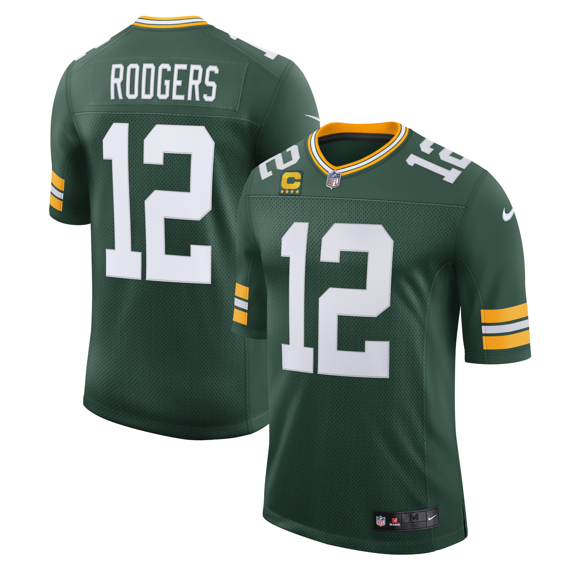 Aaron Rodgers Green Bay Packers Captain Vapor Limited Jersey – Green NFL