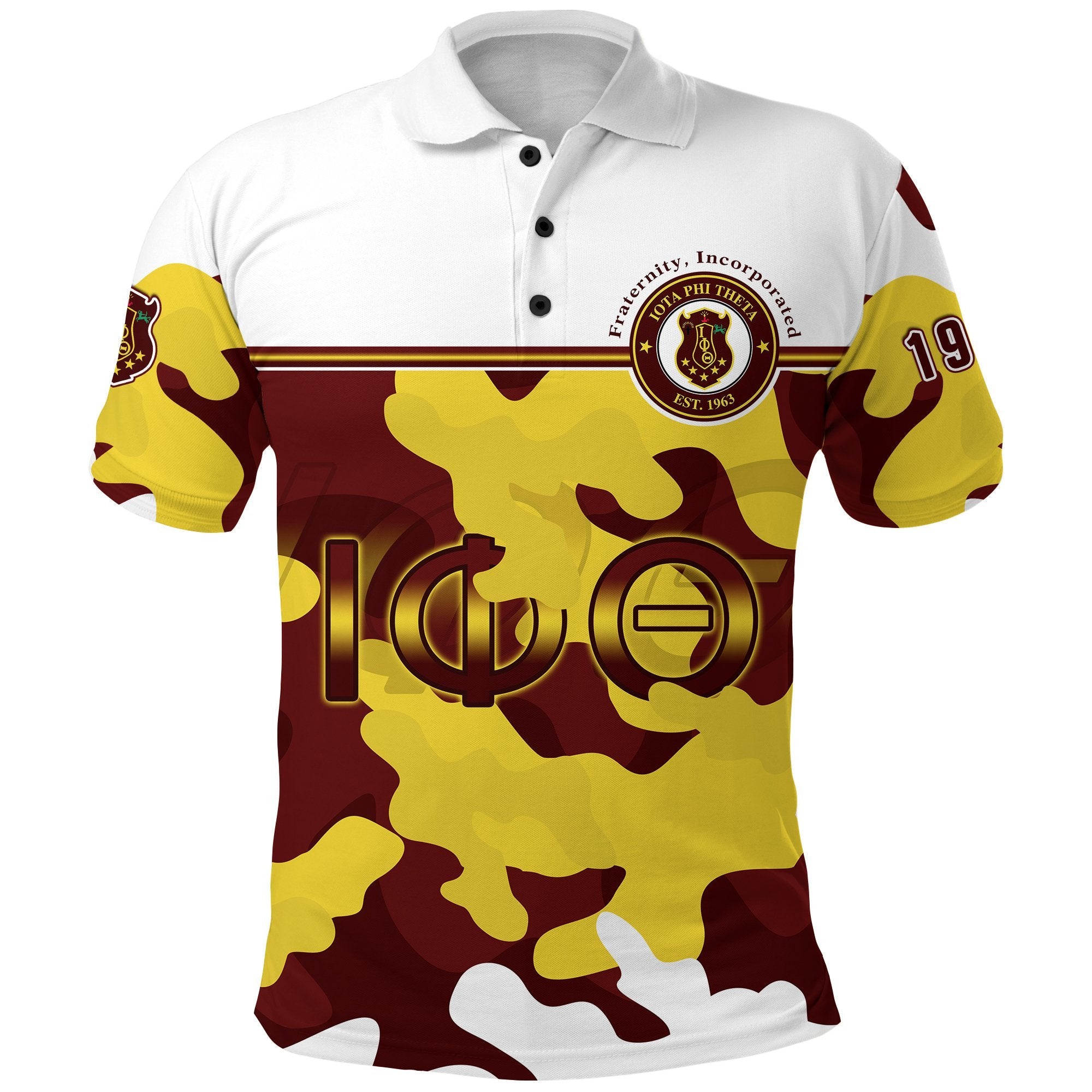 Motto Iota Phi Theta Polo Shirt Camouflage Lt13