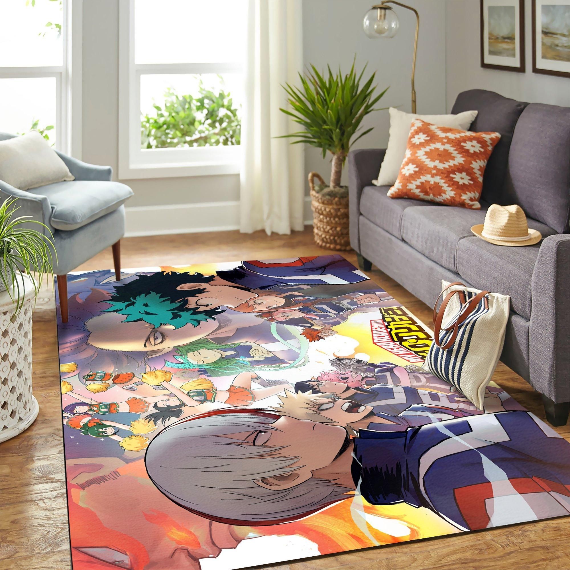 My Hero Academia Boku No Hero Academia Area Rug Geeky Carpet – home decor – Bedroom Living Room décor