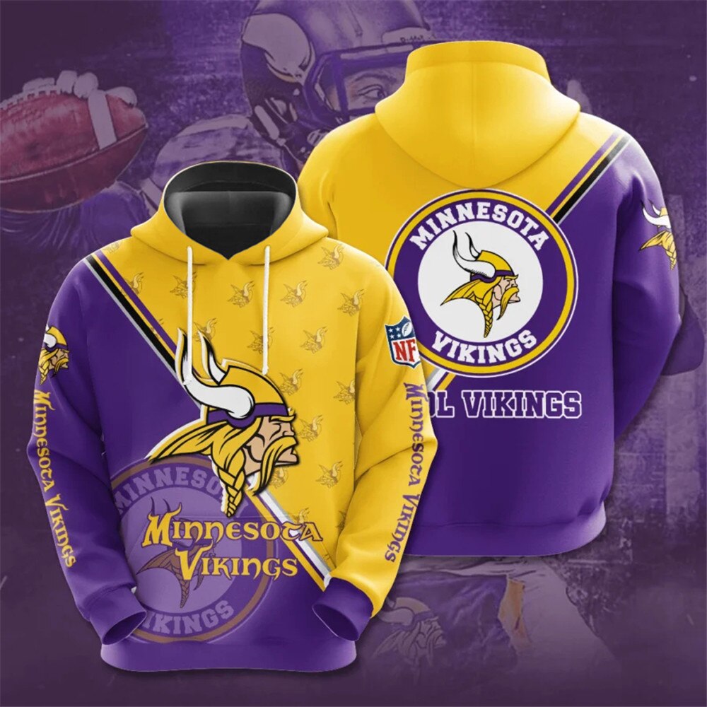 Minnesota Vikings Hoodies Cute Pattern Sweatshirt For Fans