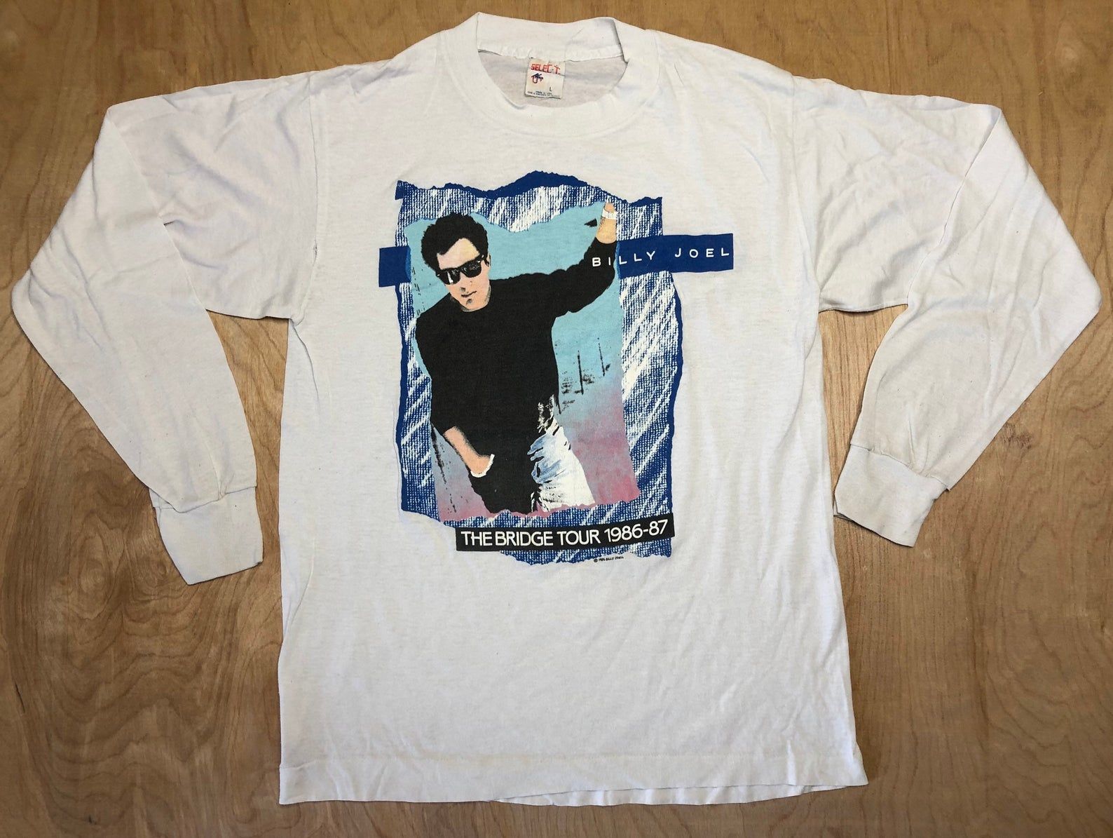 Vintage Billy Joel Shirt 80S 1986 The Bridge Tour Band Soft Thin