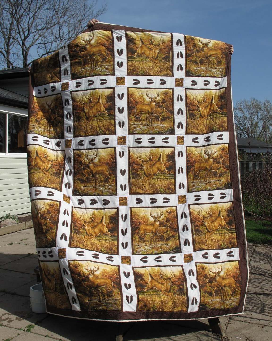 Whitetail Deer  Animal  Quilt Blanket