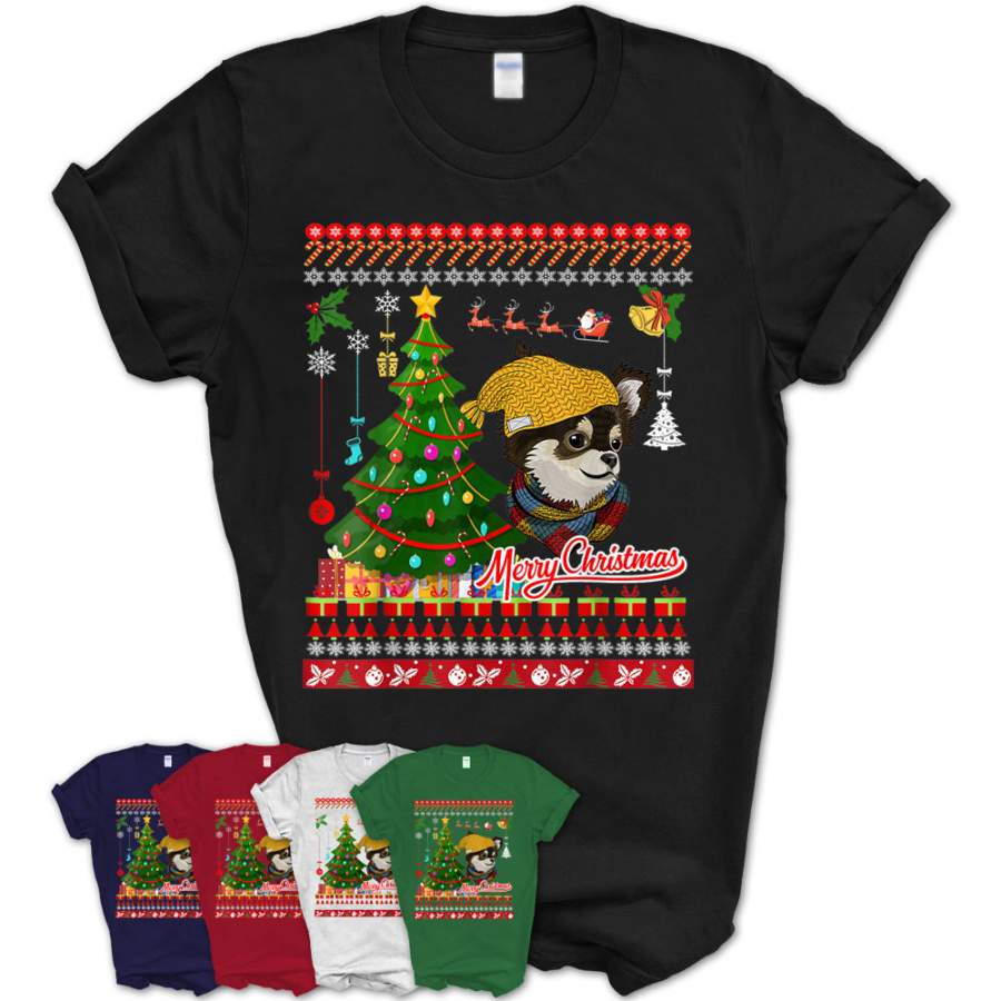 Chihuahua Dog Christmas Ugly Sweater Chihuahua Xmas Gift T-Shirt – Teezou Store