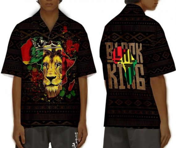 Gift For Black Man Black Pride Black King Hawaii Shirt Chm