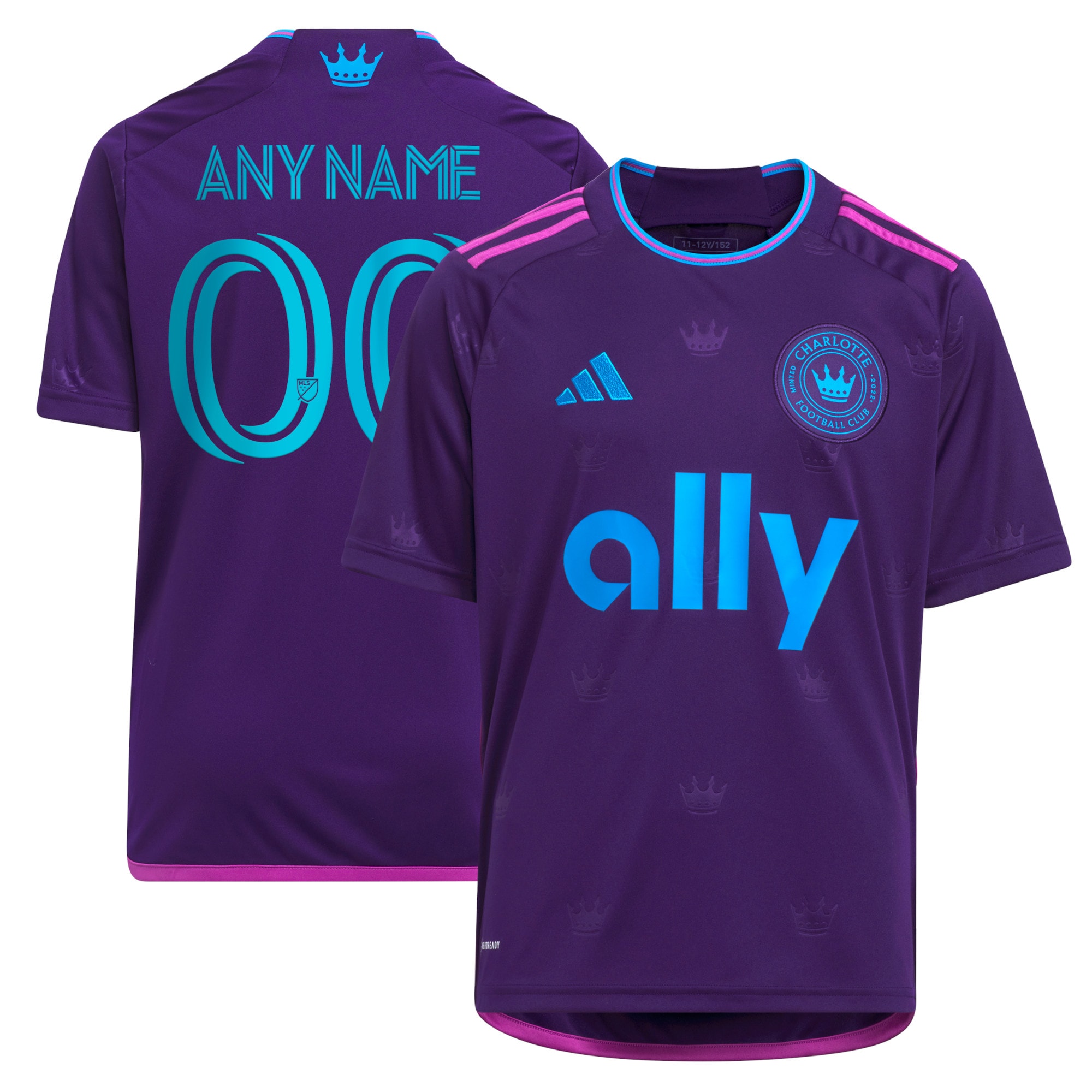 Charlotte FC Youth 2023 Crown Jewel Kit Replica Custom Jersey – Purple