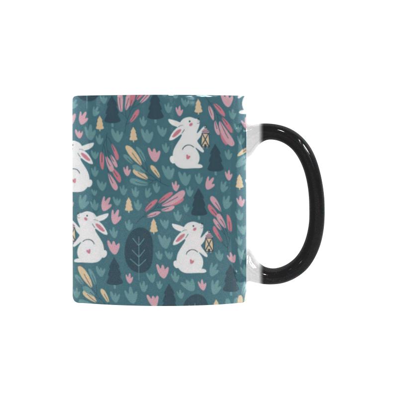 Cute rabbit pattern Morphing Mug Heat Changing Mug