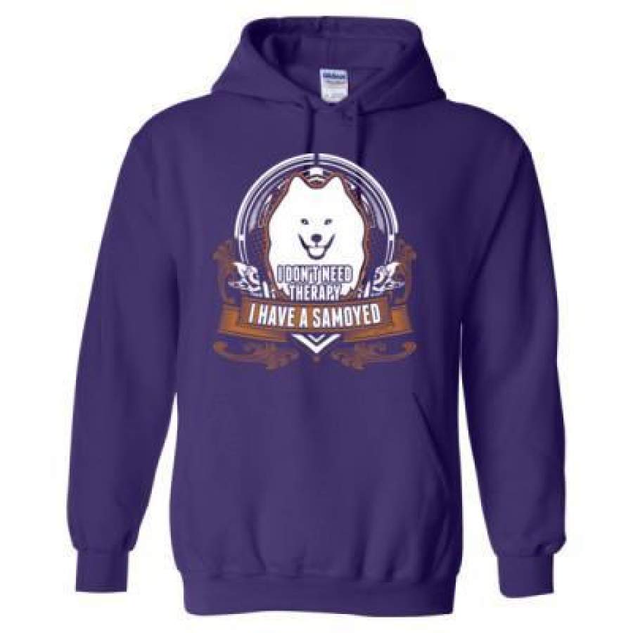 AGR I Dont Need Therapy I Have A Samoyed – Heavy Blend™ Hooded Sweatshirt