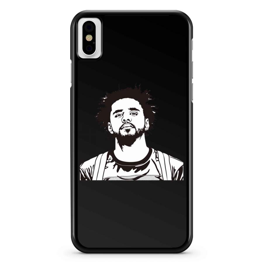 J Cole Drawing Poster iPhone X / XS / XR / XS Max Case