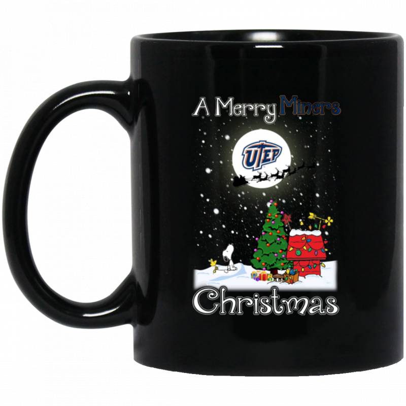 UTEP Miners Snoopy Ugly Sweaters Merry Christmas