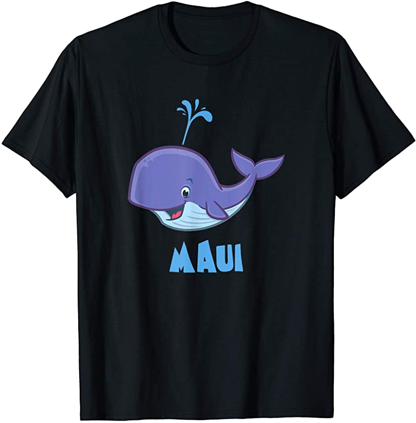 Maui Whale Smiling Hawaii T-Shirt