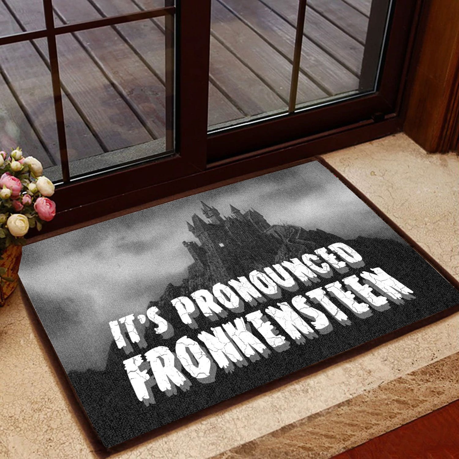 Its Procounced Fronkensteen All Over Printing Doormat Pre1901