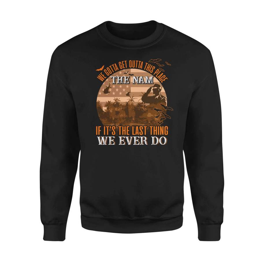 Vietnam Veteran – The Nam ver 2 – Premium Fleece Sweatshirt