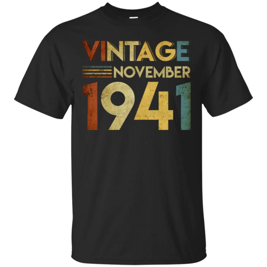 AGR 1941 November Vintage 77th Birthday T-Shirt