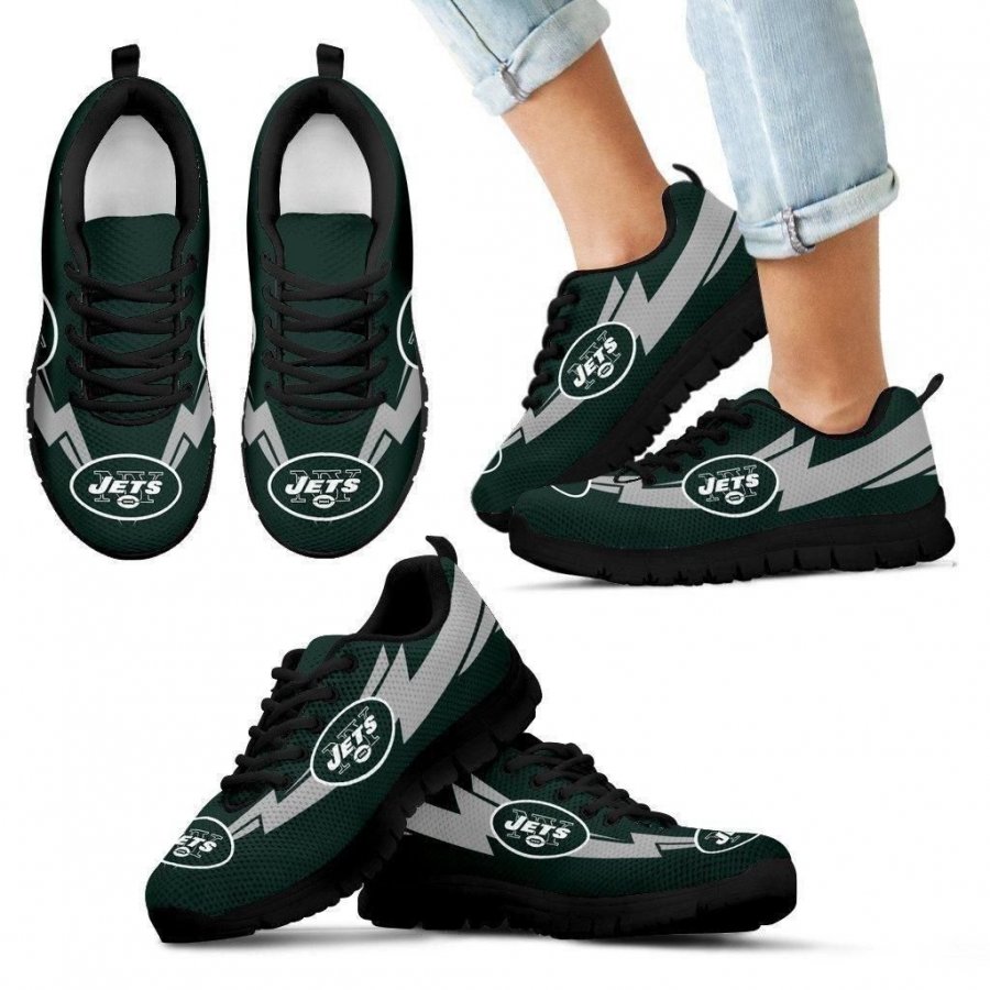 Three Amazing Good Line Charming Logo New York Jets Sneakers #297