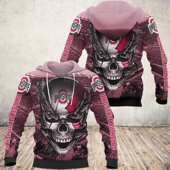 Ohio State Buckeyes Meta Skull Hoodie & Zip Hoodie