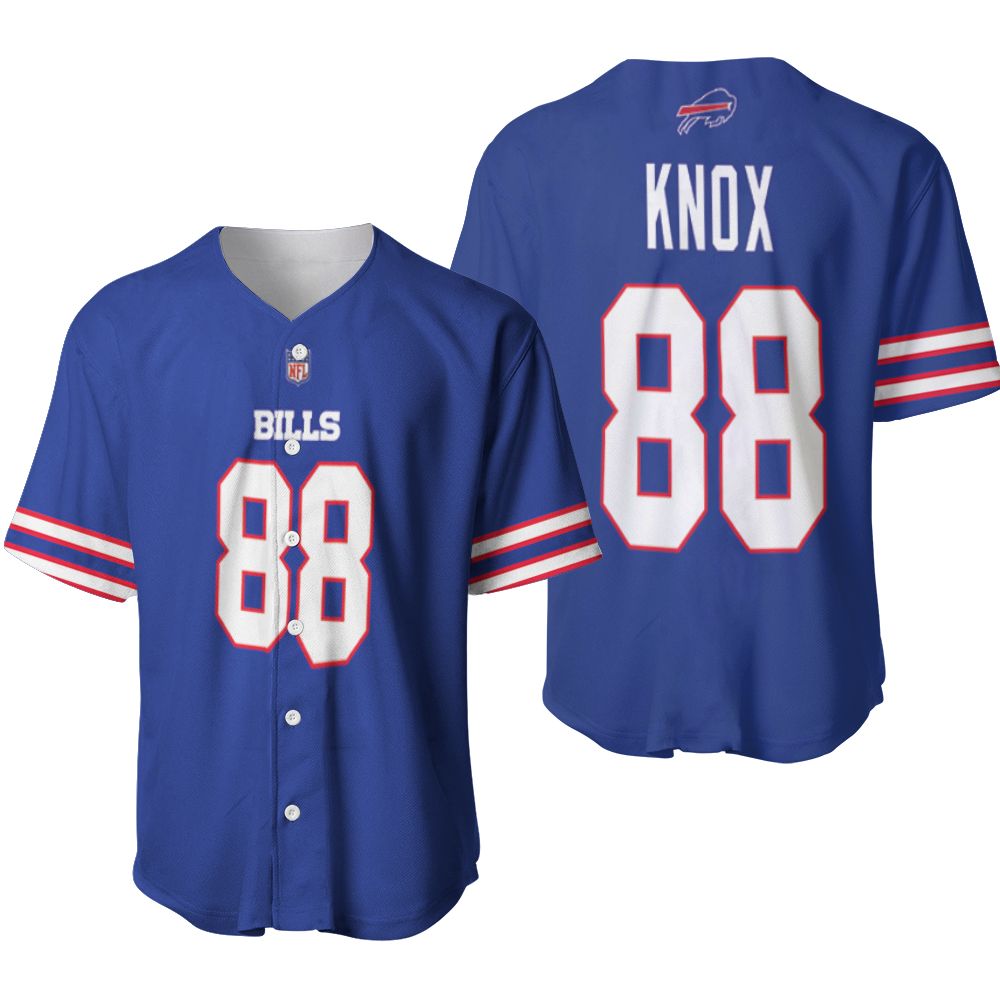 Buffalo Bills Dawson Knox #88 NFL Legend Player American Football Game Royal 3D Designed Allover Gift For Bills Fans Baseball Jersey