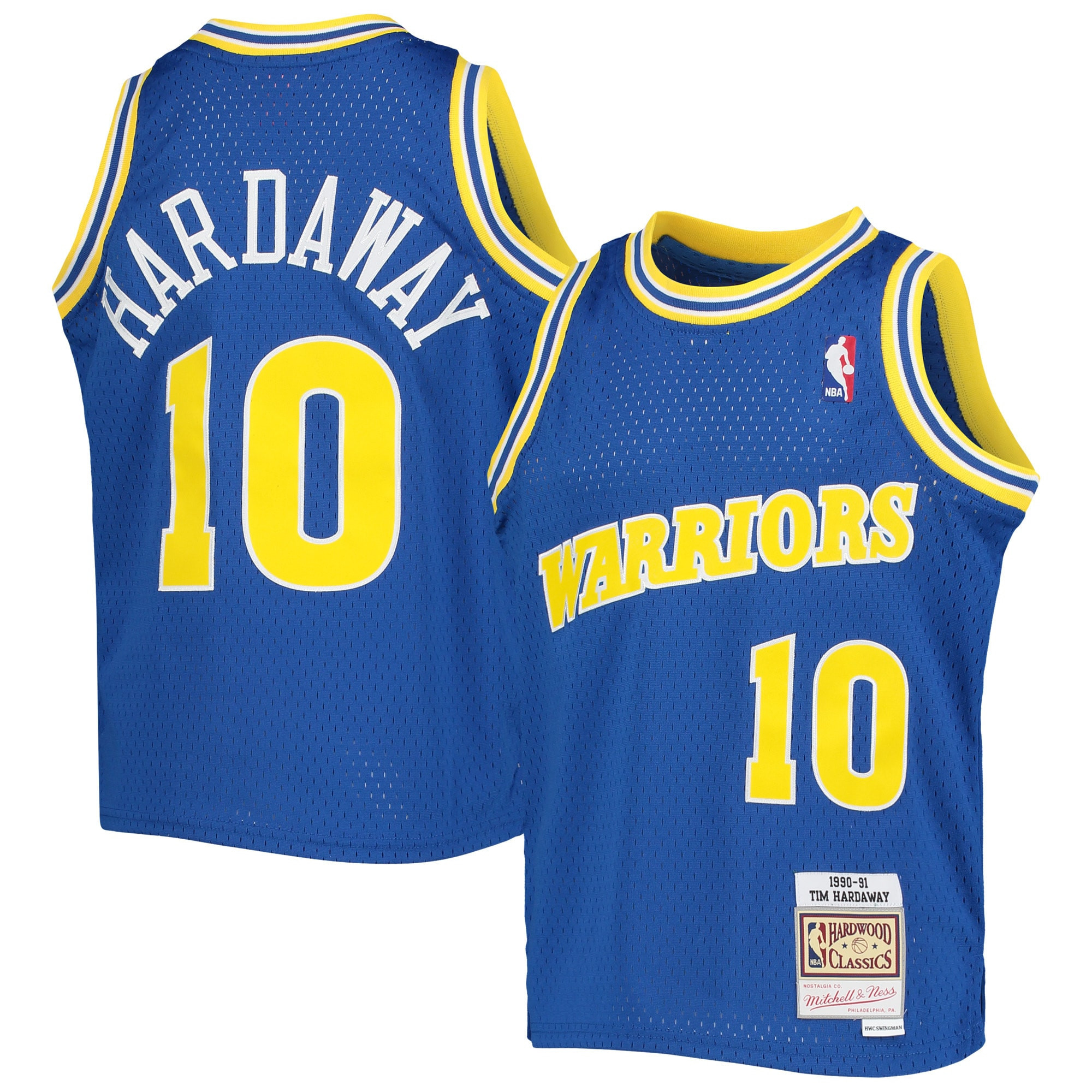 Tim Hardaway Golden State Warriors Mitchell & Ness 1990-91 Hardwood Classics Swingman Jersey – Royal NBA