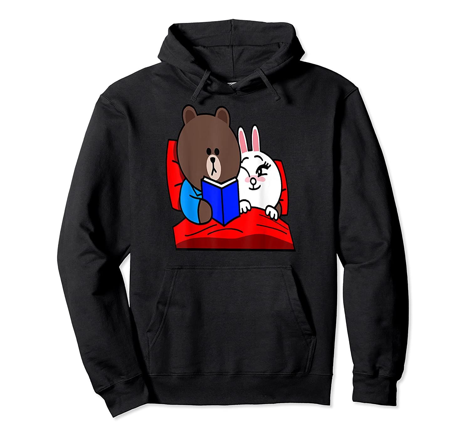 Cute brown bear cony bunny rabbit lovers love bedtime story Pullover Hoodie, T-Shirt, Sweatshirt