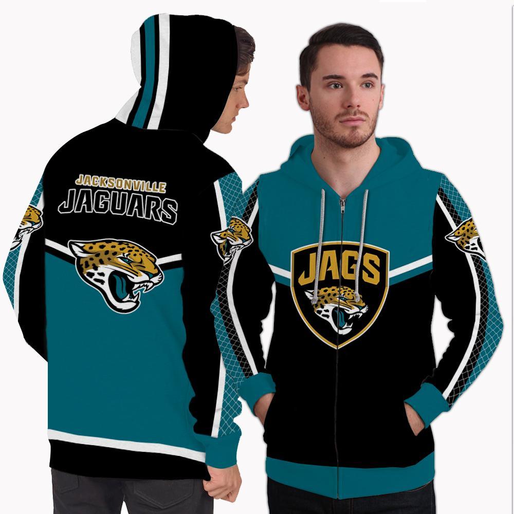 Strong Gorgeous Fitting Jacksonville Jaguars Zip Hoodie