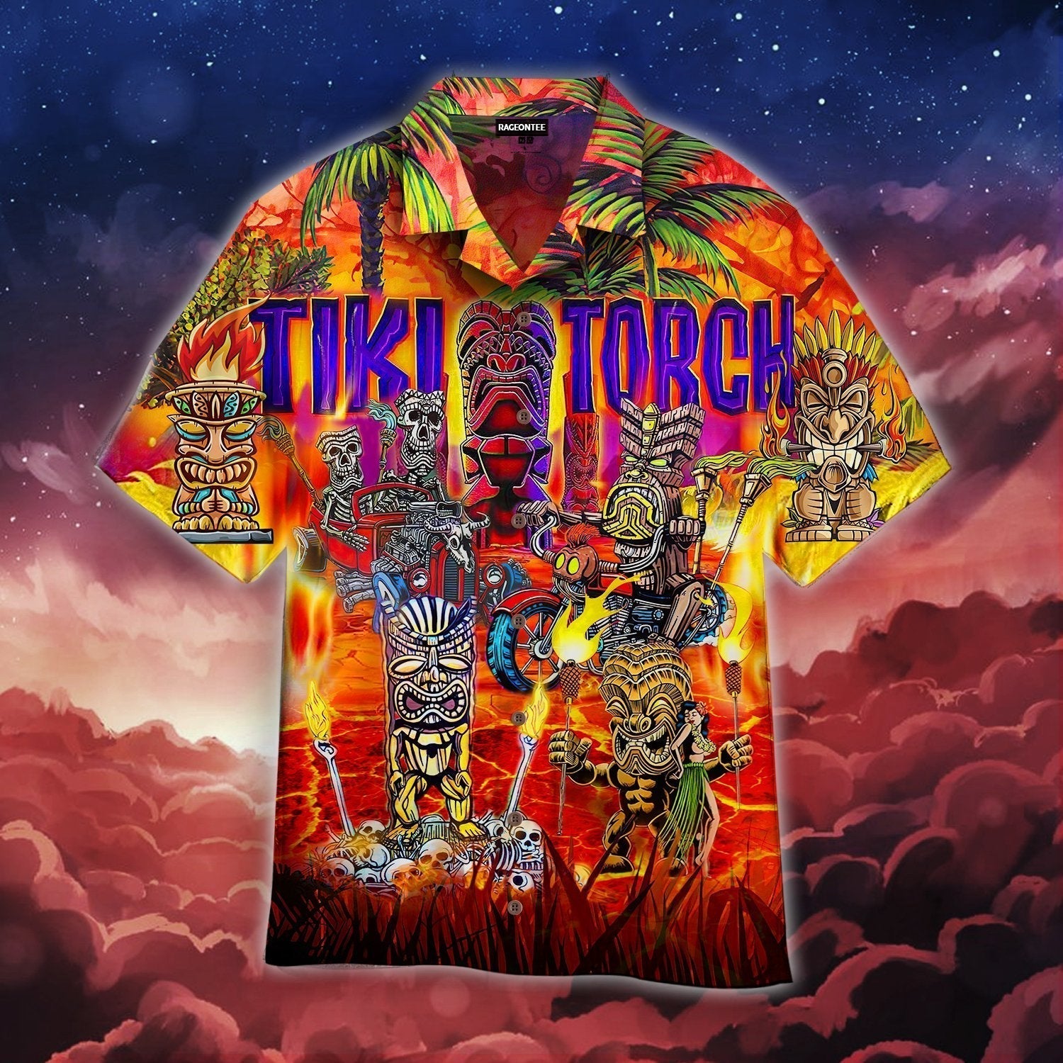 Aloha Torches Tiki Tropical Hawaii Shirts For Men Women Ha34925