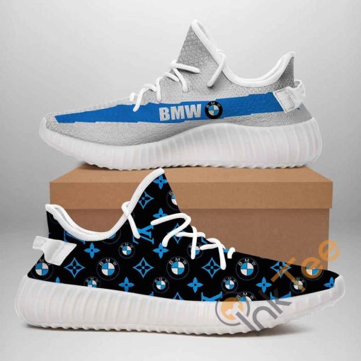 Lv Bmw Custom Shoes Personalized Name Yeezy Sneakers