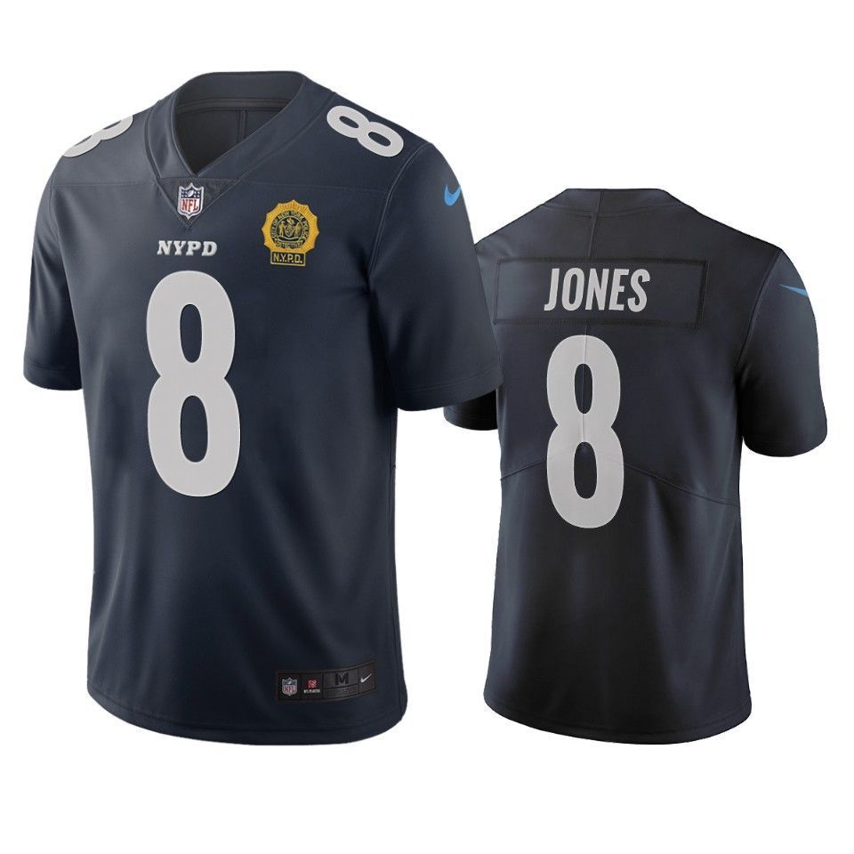 New York Giants Daniel Jones Navy City Edition Jersey